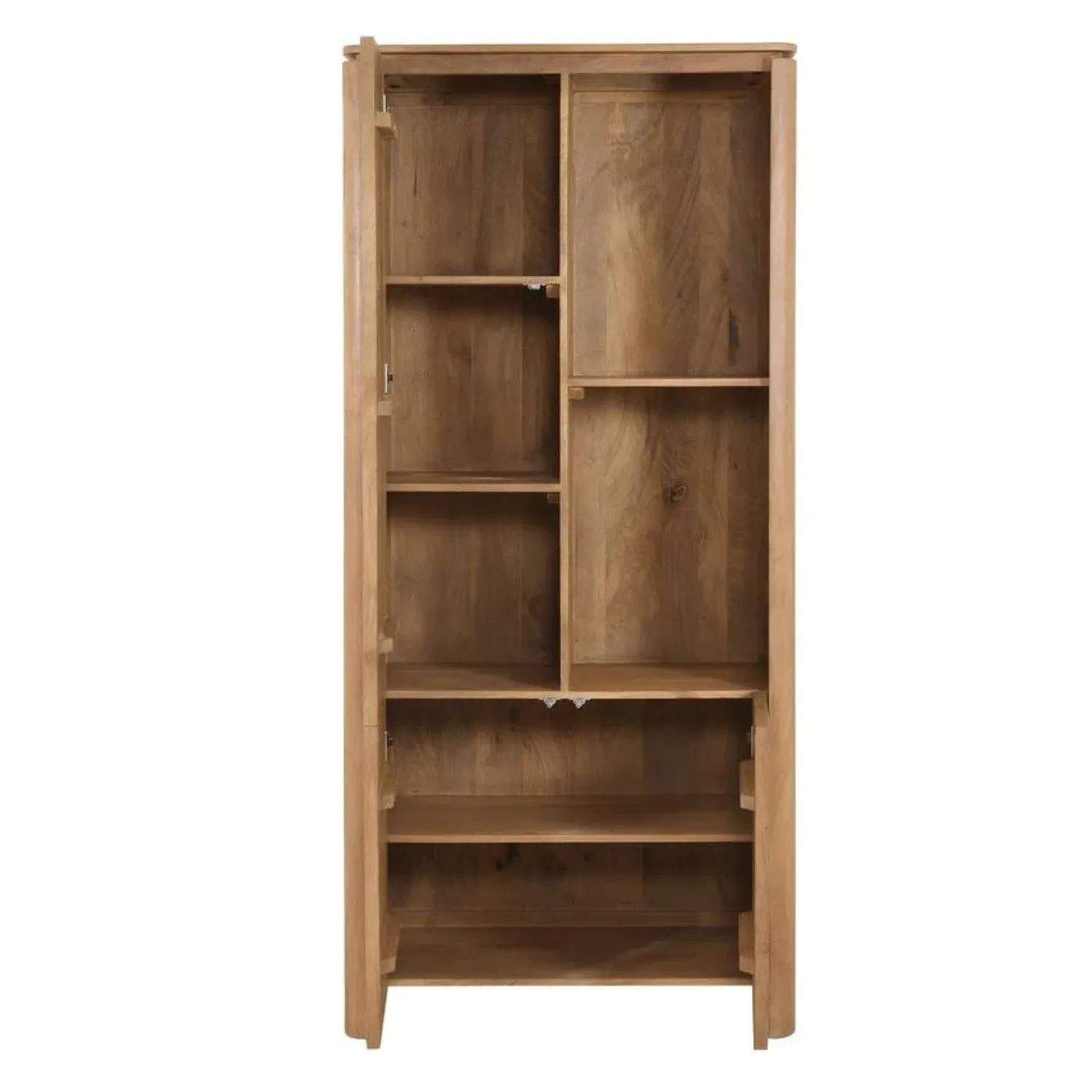Furndea Vakkenkasten|Industriele Kasten|Dallas Vakkenkast Naturel Mangohout 90cm