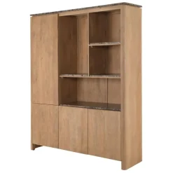 Furndea Vakkenkasten|Industriele Kasten|Dallas Vakkenkast XL Naturel Mangohout 160cm
