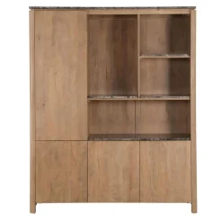 Furndea Vakkenkasten|Industriele Kasten|Dallas Vakkenkast XL Naturel Mangohout 160cm
