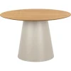 Nordhavn Eettafels|Dalvik Eettafel Rond Naturel met Zand poot 120cm