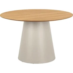 Nordhavn Eettafels|Dalvik Eettafel Rond Naturel met Zand poot 120cm