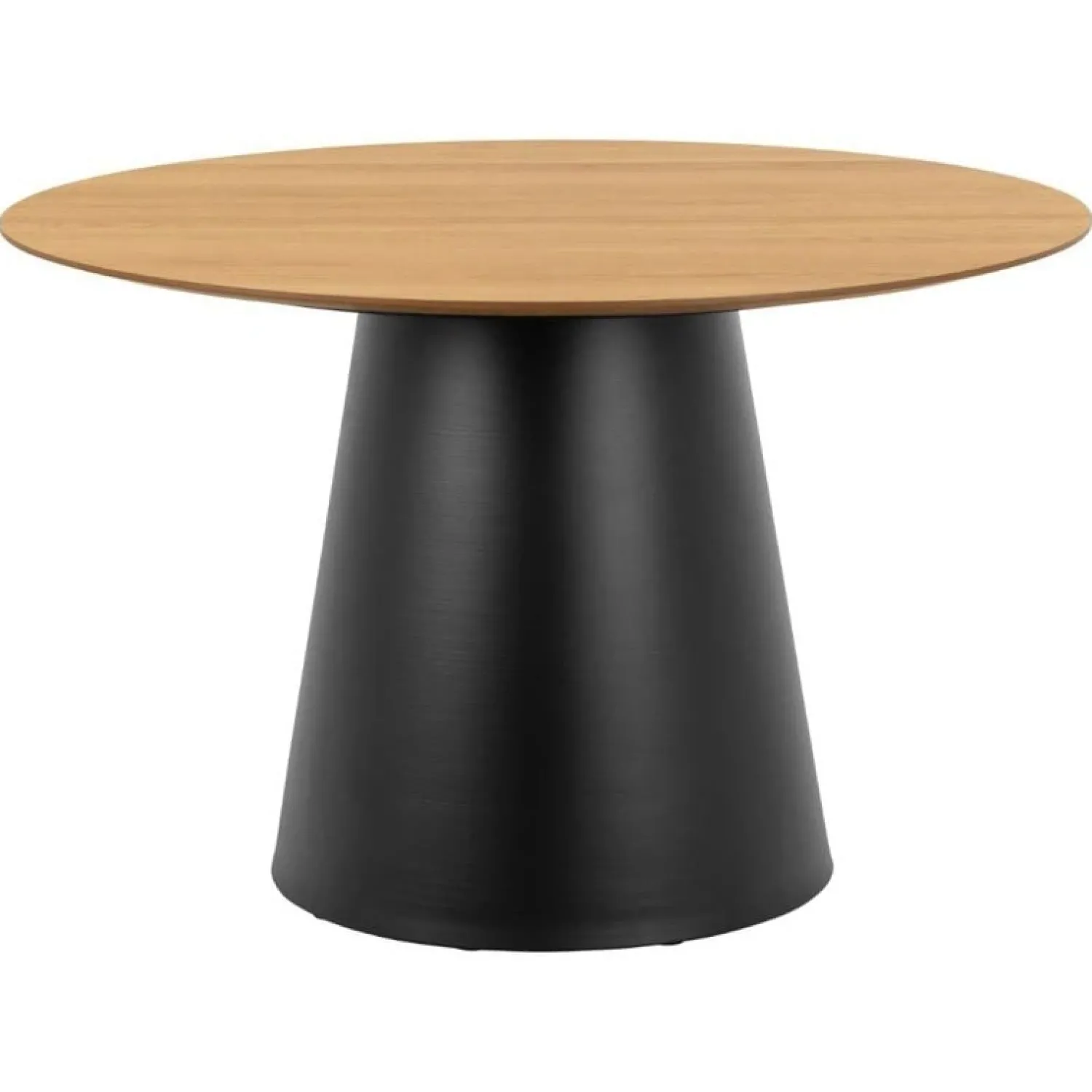 Nordhavn Eettafels|Dalvik Eettafel Rond Naturel met Zwarte poot 120cm