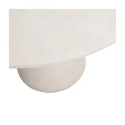 WOOOD Eettafels|Damon Ronde Eettafel betonlook wit 100cm