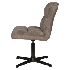 PTMD Eetkamerstoelen|Dani Draaibare Eetkamerstoel Grijs