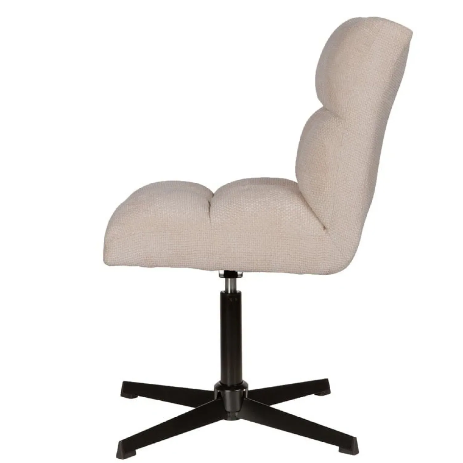 PTMD Eetkamerstoelen|Dani Draaibare Eetkamerstoel Crème