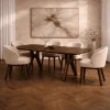 Mysons Eettafels|Dano Eettafel deens ovaal Mangohout espresso 220 cm