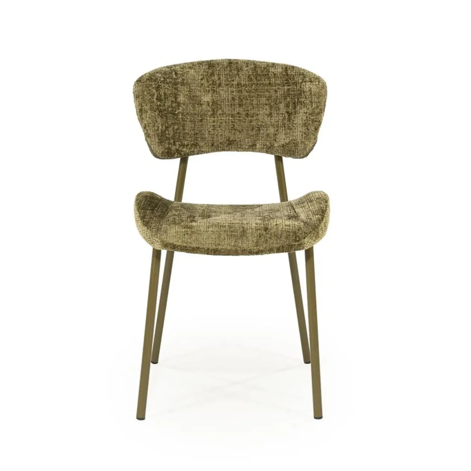 By Boo Eetkamerstoelen|Dare Eetkamerstoel Groen Stof