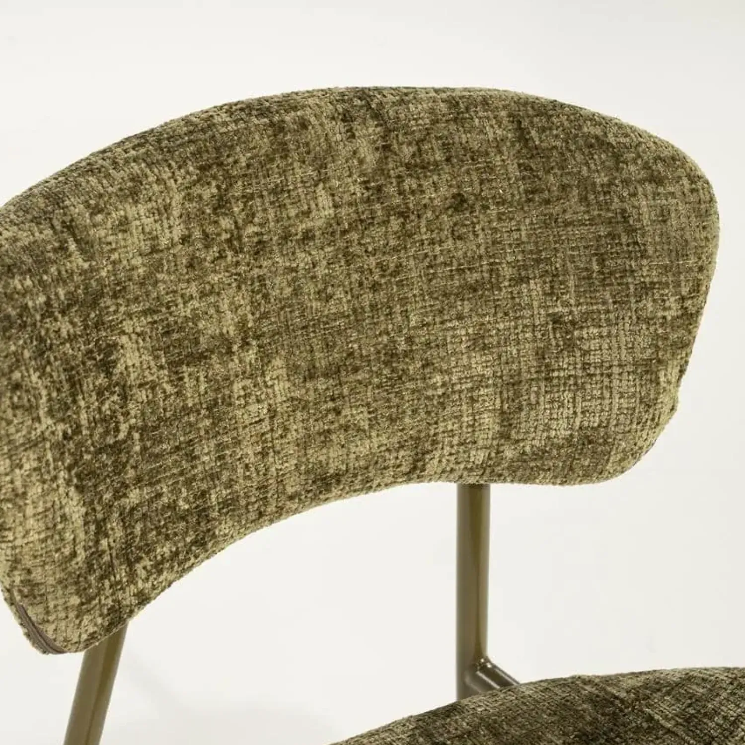 By Boo Eetkamerstoelen|Dare Eetkamerstoel Groen Stof