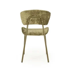 By Boo Eetkamerstoelen|Dare Eetkamerstoel Groen Stof