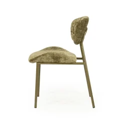 By Boo Eetkamerstoelen|Dare Eetkamerstoel Groen Stof