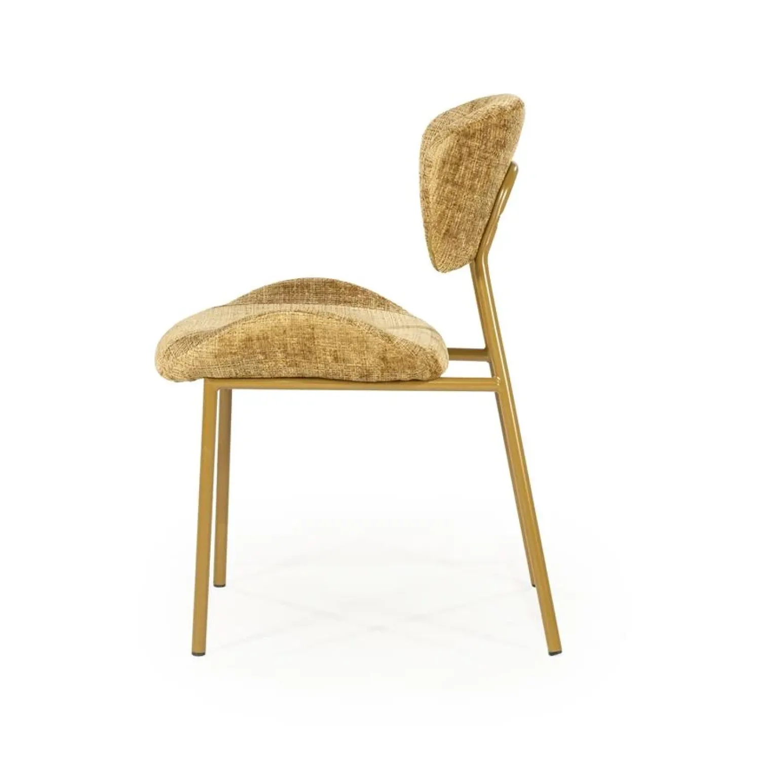 By Boo Eetkamerstoelen|Dare Eetkamerstoel Mosterd Stof