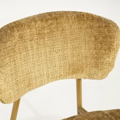 By Boo Eetkamerstoelen|Dare Eetkamerstoel Mosterd Stof