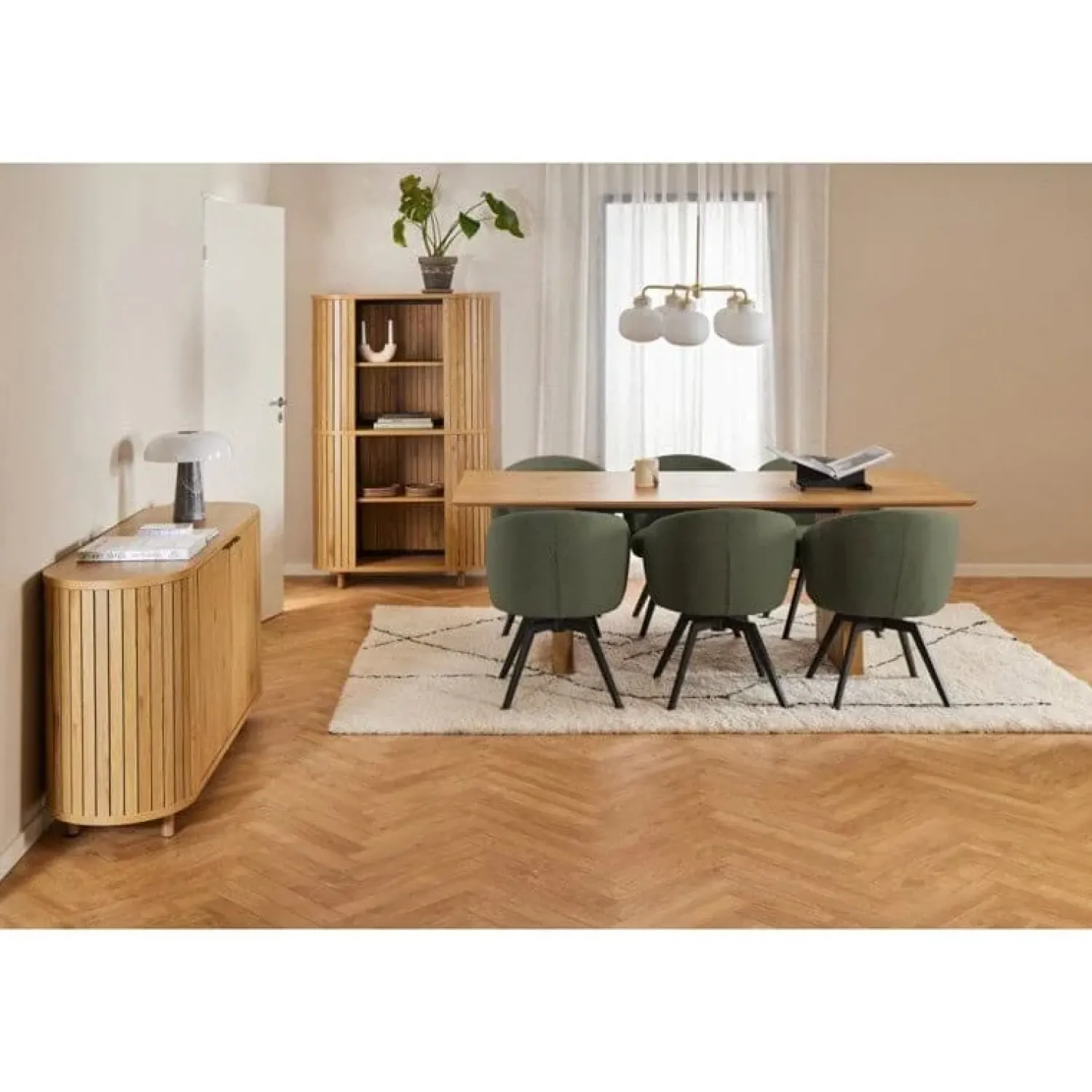 Nordhavn Eetkamerstoelen|Darlene Eetkamerstoel Groen