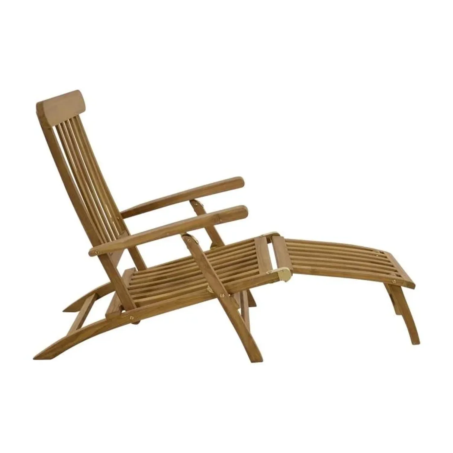 Lesli Living Ligstoelen|Deckchair Teak verstelbaar