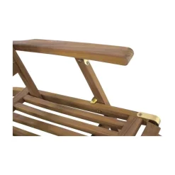 Lesli Living Ligstoelen|Deckchair Teak verstelbaar
