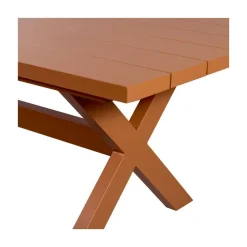 WOOOD Tuintafels|Delta Picknick tuintafel aluminium terracotta 220cm