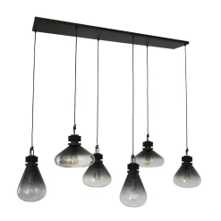 Trading Lighting Hanglampen|Glazen Hanglamp|Demeter Hanglamp 6-lichts glas E27