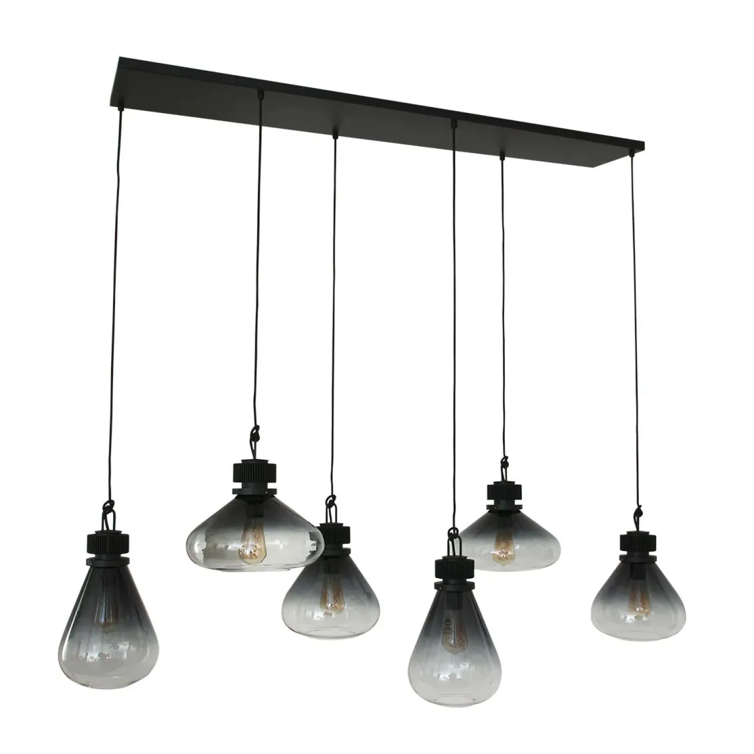 Trading Lighting Hanglampen|Glazen Hanglamp|Demeter Hanglamp 6-lichts glas E27