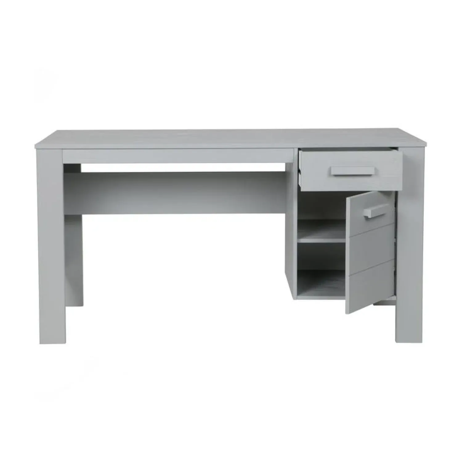 WOOOD Bureautafels|Dennis Bureau grenen grijs 141cm