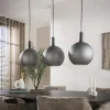 Kalfort Hanglampen|Glazen Hanglamp|Dennis 3-lichts Hanglamp frosted grijs
