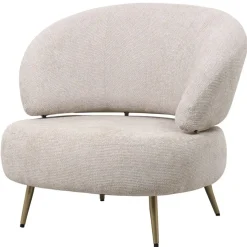 PTMD Fauteuils|Devin Fauteuil Crème