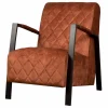 Tower living Fauteuils|Dexter Fauteuil velvet Koper 65cm