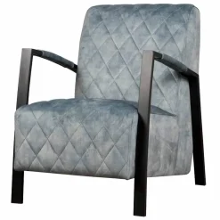 Tower living Fauteuils|Dexter Fauteuil velvet Lichtblauw 65cm