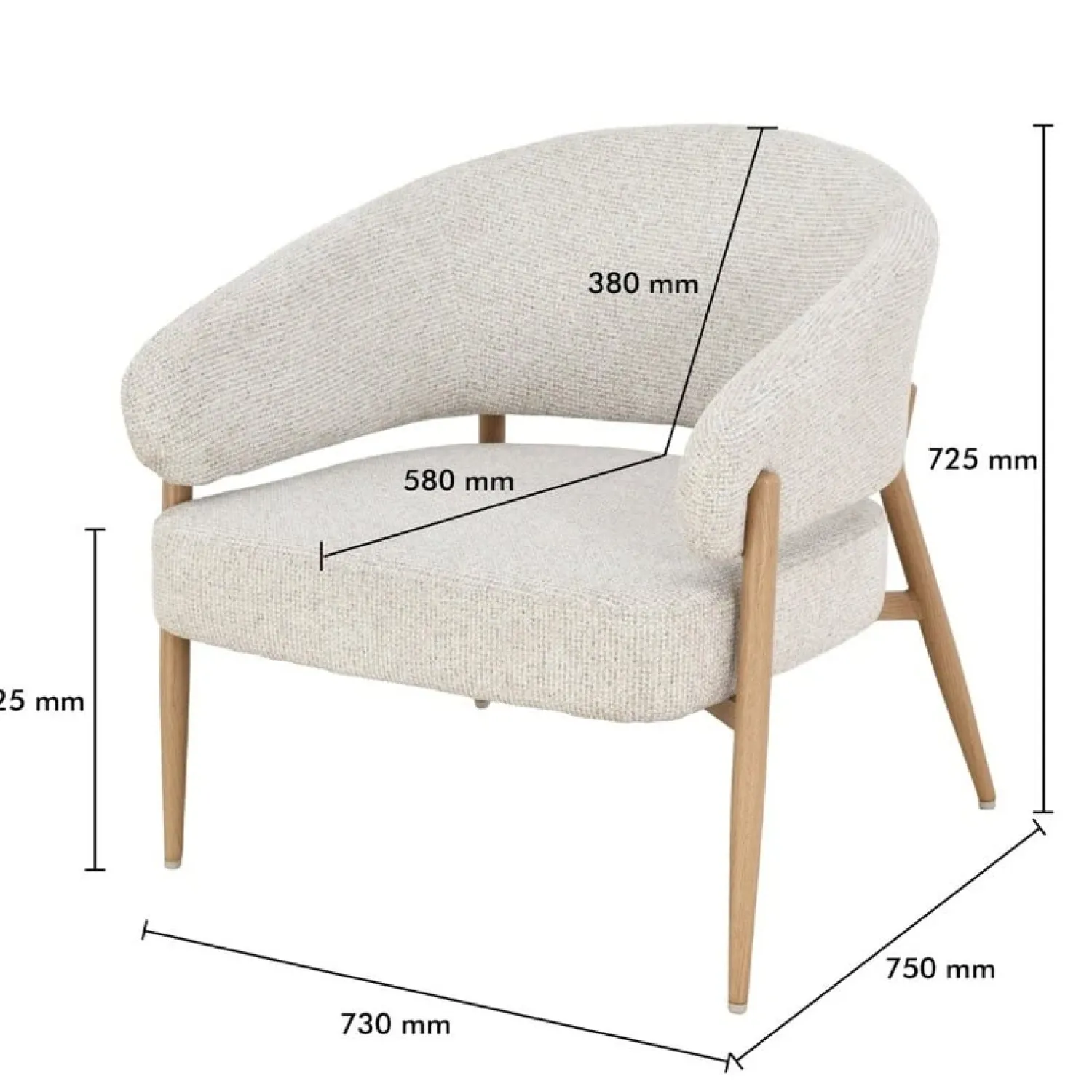 Livingfurn Fauteuils|Dilan Fauteuil Hush Eiken