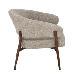 Livingfurn Fauteuils|Dilan Fauteuil Hush Walnoot