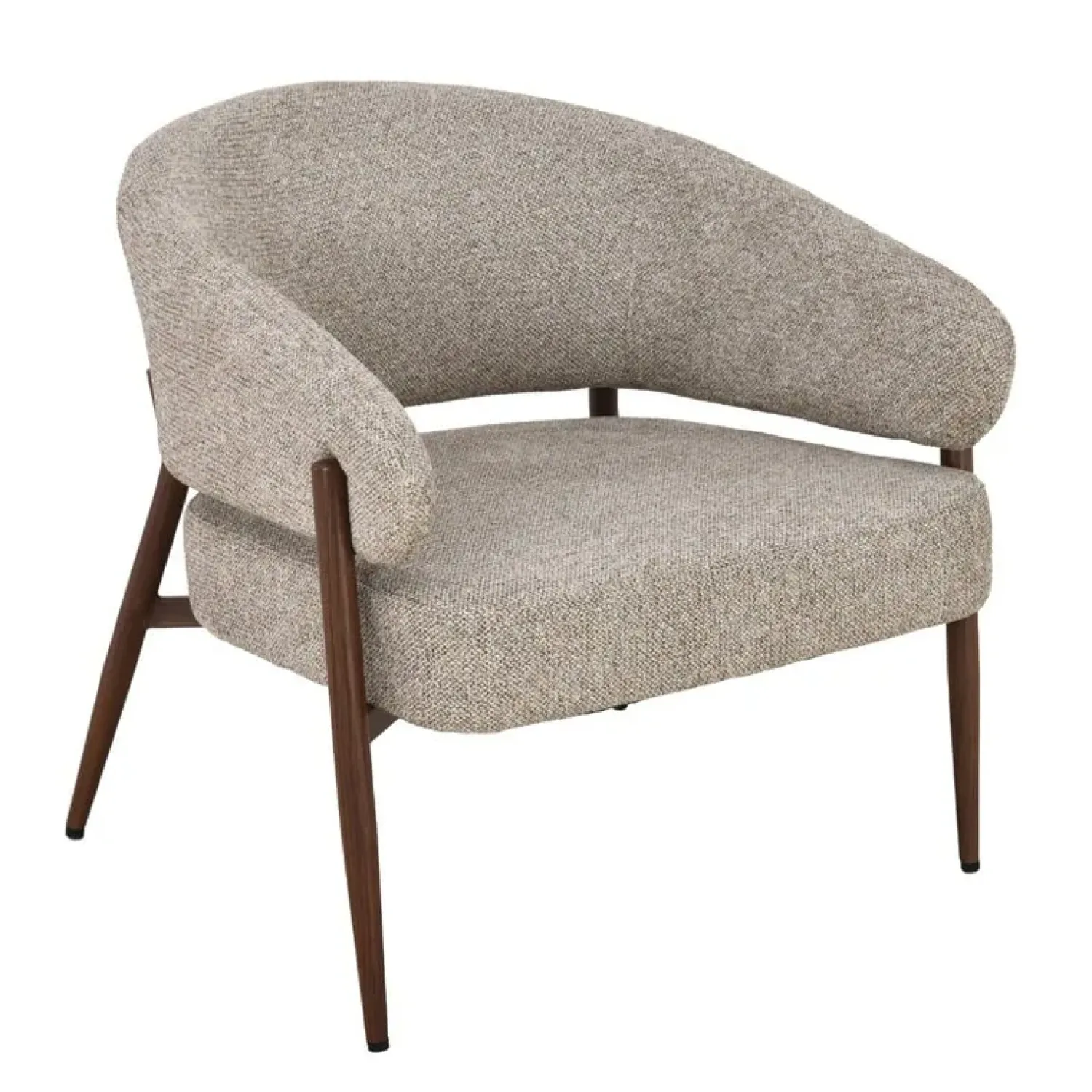 Livingfurn Fauteuils|Dilan Fauteuil Hush Walnoot