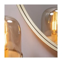 WOOOD Spiegels|Doutzen Spiegel rond metaal goud 115cm