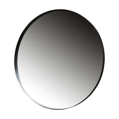 WOOOD Spiegels|Doutzen Spiegel rond metaal zwart 115cm