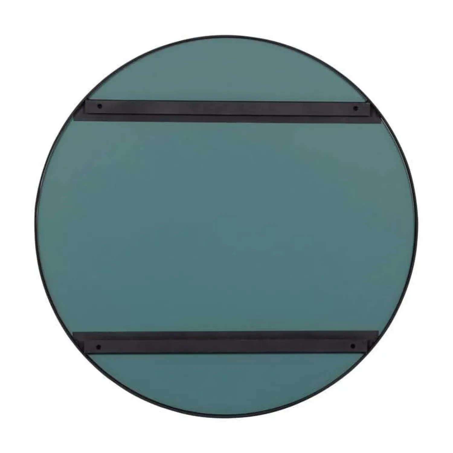 WOOOD Spiegels|Doutzen Spiegel rond metaal zwart 80cm