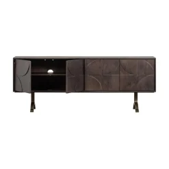 WOOOD Dressoirs|Industriele Kasten|Draw Dressoir mangohout walnoot 180cm