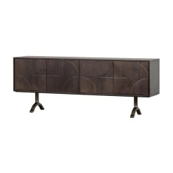 WOOOD Dressoirs|Industriele Kasten|Draw Dressoir mangohout walnoot 180cm