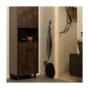 WOOOD Boekenkasten|Industriele Kasten|Draw Opbergkast met open vak mangohout walnoot 60cm