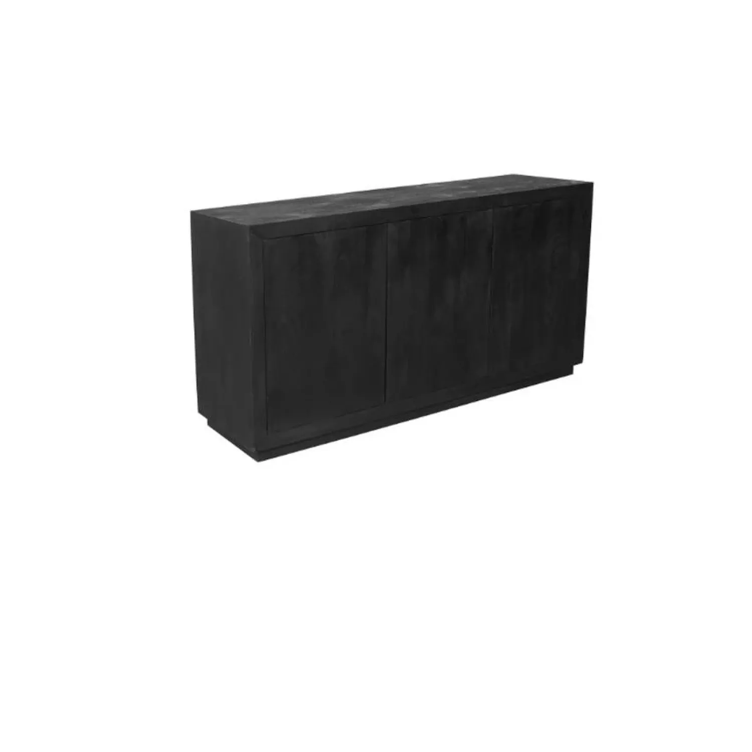 Furndea Dressoirs|Industriele Kasten|Dressoir Dortmund mangohout zwart 150cm
