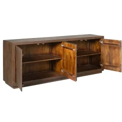 Furndea Dressoirs|Industriele Kasten|Dressoir Dortmund Walnoot 200cm