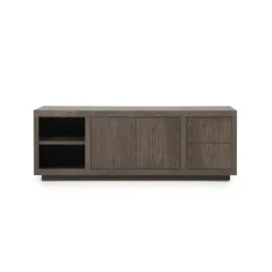 Eleonora Dressoirs|Industriele Kasten|Dressoir Helsinki Bruin 200cm