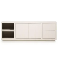 Eleonora Dressoirs|Industriele Kasten|Dressoir Helsinki Taupe 200cm