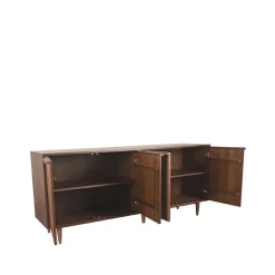 Label51 Dressoirs|Industriele Kasten|Dressoir Jule Bruin Eikenhout 200cm