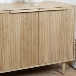 Label51 Dressoirs|Industriele Kasten|Dressoir Jule Naturel Eikenhout 200cm