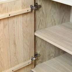Label51 Dressoirs|Industriele Kasten|Dressoir Jule Naturel Eikenhout 200cm