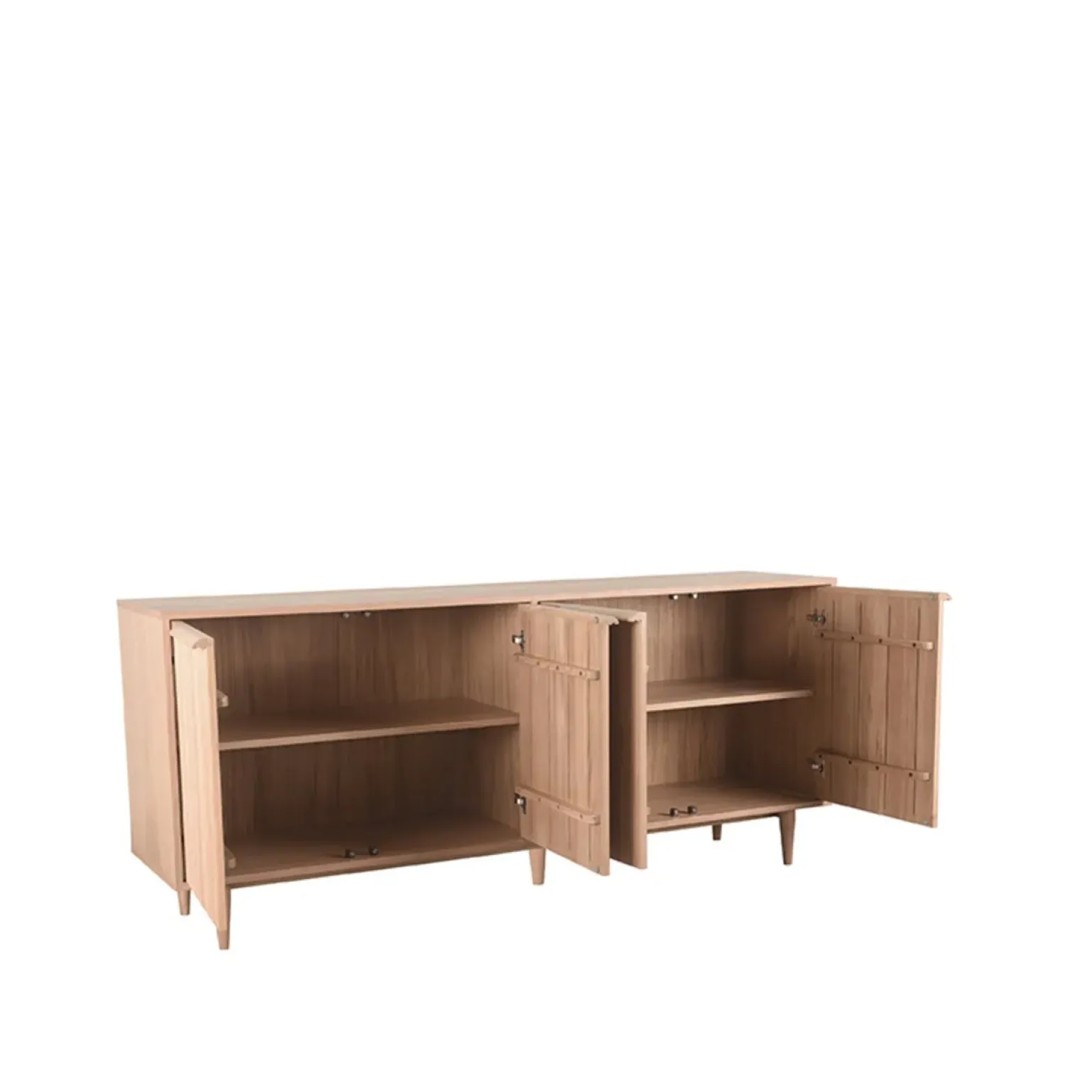 Label51 Dressoirs|Industriele Kasten|Dressoir Jule Naturel Eikenhout 200cm