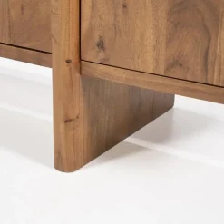 Eleonora Dressoirs|Industriele Kasten|Dressoir Julian acaciahout 4 deurs 170cm