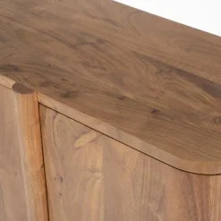 Eleonora Dressoirs|Industriele Kasten|Dressoir Julian acaciahout 4 deurs 170cm