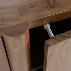 Eleonora Dressoirs|Industriele Kasten|Dressoir Julian acaciahout 4 deurs 170cm