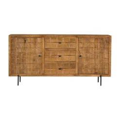 Furndea Dressoirs|Industriele Kasten|Dressoir mangohout Cubical - 160cm
