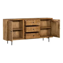 Furndea Dressoirs|Industriele Kasten|Dressoir mangohout Cubical - 160cm