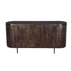 Livingfurn Dressoirs|Industriele Kasten|Dressoir mangohout Noor walnoot - 180cm